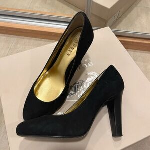 Ralph Lauren black suede pumps
